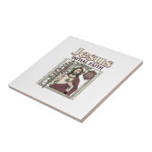Jesus-Monogramm Anfangsbuchstabe Glaube Jesus-Mono Fliese (Seite)