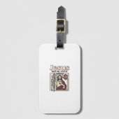 Jesus-Monogramm Anfangsbuchstabe Glaube Jesus-Mono Gepäckanhänger (Vorderseite Vertikal)