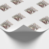 Jesus-Monogramm Anfangsbuchstabe Glaube Jesus-Mono Geschenkpapier (Ecke)