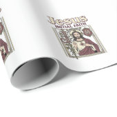 Jesus-Monogramm Anfangsbuchstabe Glaube Jesus-Mono Geschenkpapier (Rolleneckpunkt)
