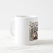 Jesus-Monogramm Anfangsbuchstabe Glaube Jesus-Mono Kaffeetasse (Vorderseite Links)