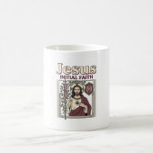 Jesus-Monogramm Anfangsbuchstabe Glaube Jesus-Mono Kaffeetasse (Mittel)