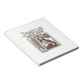 Jesus-Monogramm Anfangsbuchstabe Glaube Jesus-Mono Notizblock (angewinkelt)