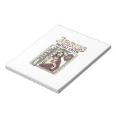 Jesus-Monogramm Anfangsbuchstabe Glaube Jesus-Mono Notizblock (Rotiert)