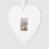 Jesus-Monogramm Anfangsbuchstabe Glaube Jesus-Mono Ornament (Vorderseite)
