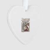 Jesus-Monogramm Anfangsbuchstabe Glaube Jesus-Mono Ornament (Vorderseite)