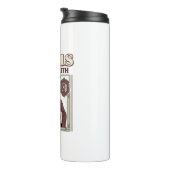 Jesus-Monogramm Anfangsbuchstabe Glaube Jesus-Mono Thermosbecher (Nach rechts gedreht)