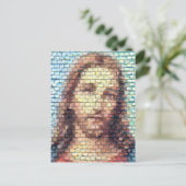 Jesus-Montage Postkarte (Stehend Vorderseite)