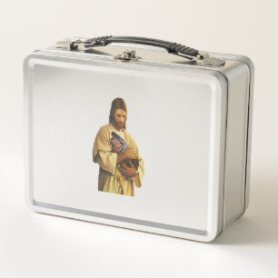 Jesus Moo Deng Bouncy Pig, Niedlicher Baby Hippo T Metall Brotdose