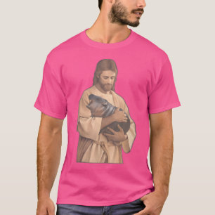 Jesus Moo Deng Niedlich Baby Pygmy Hippo Moodeng T-Shirt