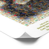 Jesus Mosaic Poster (Ecke)