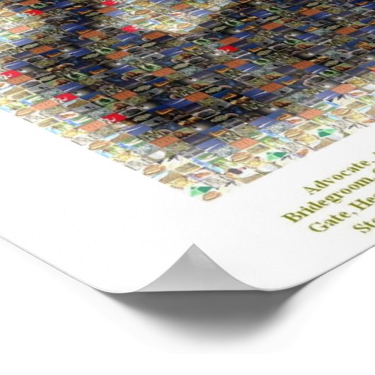 Jesus Mosaic Poster (Ecke)