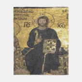 Jesus Mosaik in Hagia sophia Fleece Blanket (Vorderseite)