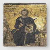 Jesus Mosaik in Hagia sophiaWall Uhr (Vorderseite)