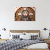 Jesus-Mosaik Leinwanddruck (Insitu (Schlafzimmer))