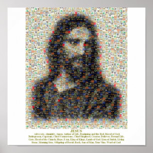 Jesus-Mosaik Poster
