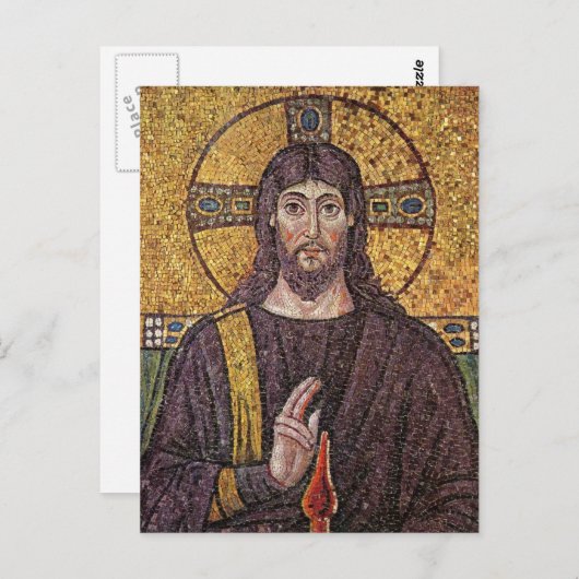 Jesus Mosaik Postkarten (Vorne/Hinten)