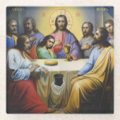 Jesus Mouse Pad Glasuntersetzer (Vorderseite)