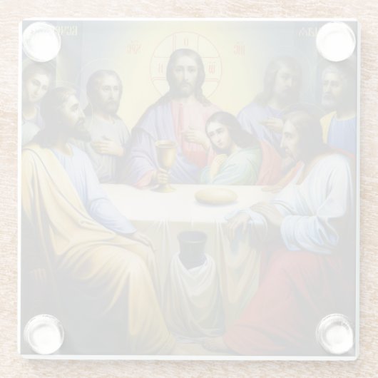 Jesus Mouse Pad Glasuntersetzer (Rückseite)