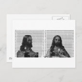 Jesus Mugshot Postkarte (Vorne/Hinten)