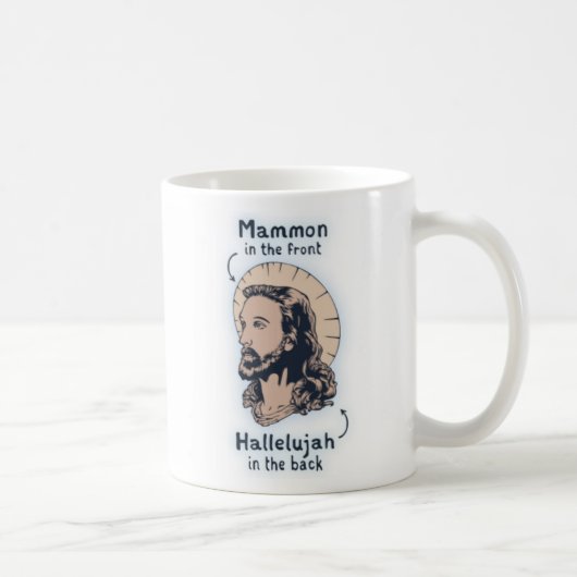 Jesus Mullet Kaffeetasse (Rechts)