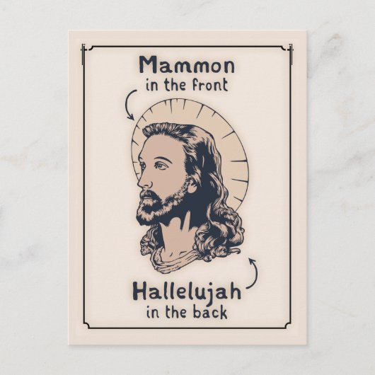 Jesus Mullet Postkarte (Vorderseite)