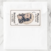Jesus Mullet Rechteckiger Aufkleber (Tasche)