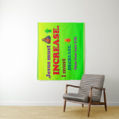 Jesus muss steigen! Ich muss zurückgehen! Wandteppich (Beispiel)