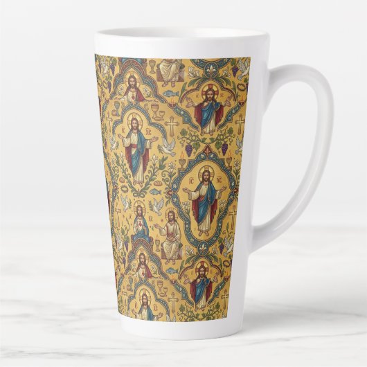 Jesus-Muster Milchtasse (Rechts)