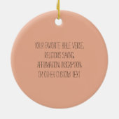 Jesus Mutter und Kind benutzerdefiniert Text relig Keramik Ornament (Hinten)