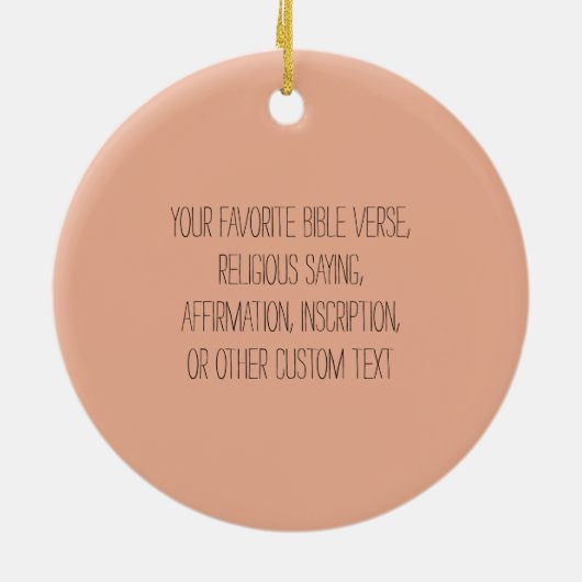 Jesus Mutter und Kind benutzerdefiniert Text relig Keramik Ornament (Hinten)