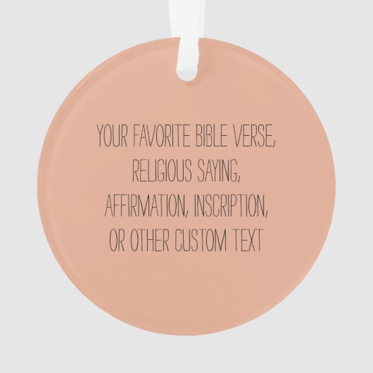 Jesus Mutter und Kind benutzerdefiniert Text relig Ornament (Rückseite)