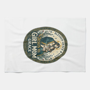 Jesus Mutterlichkeit Mikro-Identitäten-Shirt Glaub Geschirrtuch