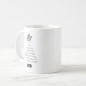 Jesus my Everything Christmas Tree Typografy Kaffeetasse (Vorderseite Links)