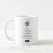 Jesus my Everything Christmas Tree Typografy Kaffeetasse (Links)