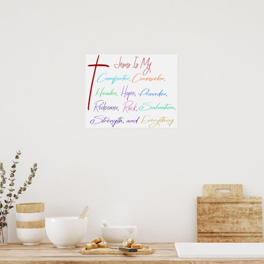 Jesus My Everything Poster (Küche)