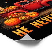 Jesus My Favourite Season Fall Christian Thanksgiv Poster (Ecke)