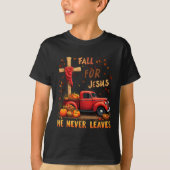 Jesus My Favourite Season Fall Christian Thanksgiv T-Shirt (Vorderseite)