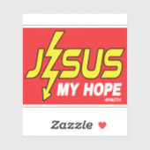Jesus my Hope Aufkleber (Blatt)