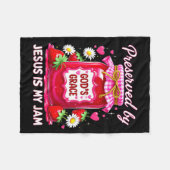 Jesus My Jam Strawberry Coquette Nk Preserved God’ Fleecedecke (Vorderseite (Horizontal))