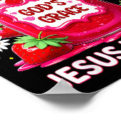 Jesus My Jam Strawberry Coquette Nk Preserved God’ Poster (Ecke)