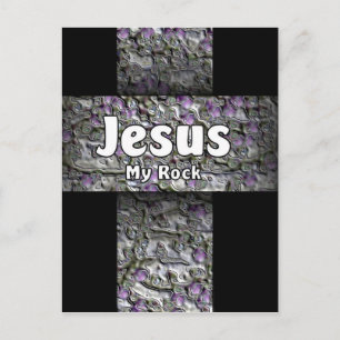 Jesus My Rock Postkarte