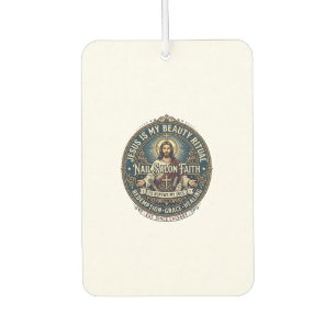Jesus Nagel Tech Nagel Künstler T-Shirt Inspiriere Autolufterfrischer