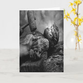 Jesus nagelte Grußkarte Karte (Gelbe Blume)