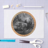 Jesus nagelte mit seinen Armen und die Hände, die Seidenpapier (Handwerk)