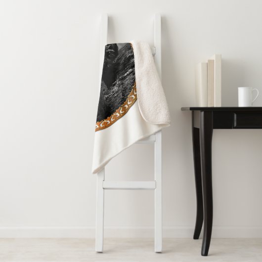 Jesus nagelte mit seinen Armen und Händen, die sic Sherpadecke (Beispiel)