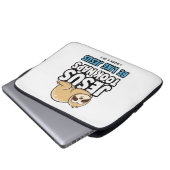 Jesus nahm Nickerchen, Funny Sloth Laptopschutzhülle (Vorne Knopf)