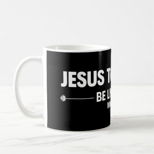 Jesus nahm Nickerchen wie Jesus Premium T-ShirtJes Kaffeetasse (Links)