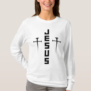 JESUS Nail Cross Christlicher Glaube für Gläubige T-Shirt