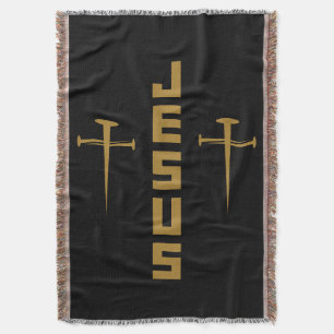 JESUS Nail Cross Christliches Vertrauen für Gläubi Decke